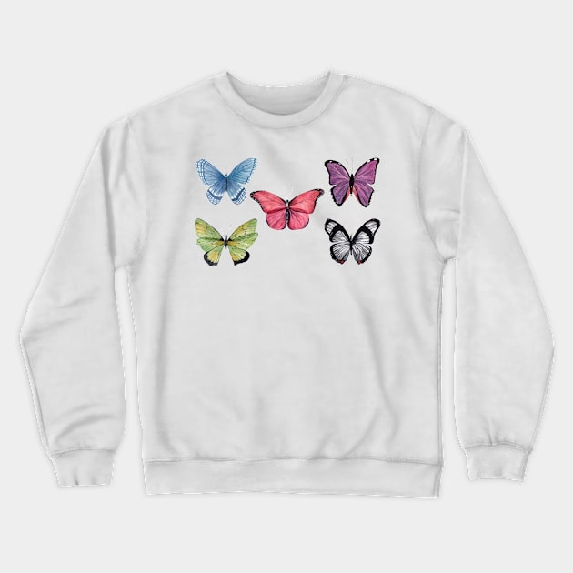 Butterflies Crewneck Sweatshirt by nadiaham